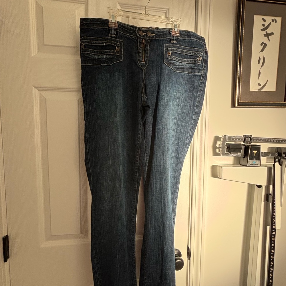 Metro 7 Dark Blue Straight Leg Jeans
